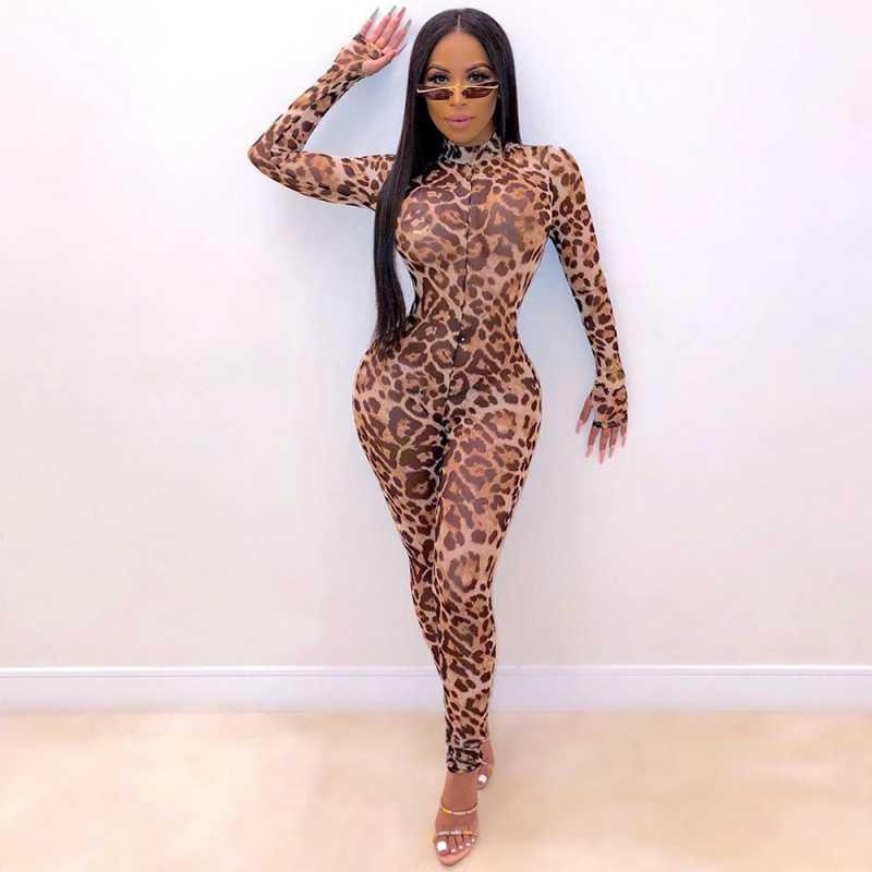 Leopard Print Jumpsuit