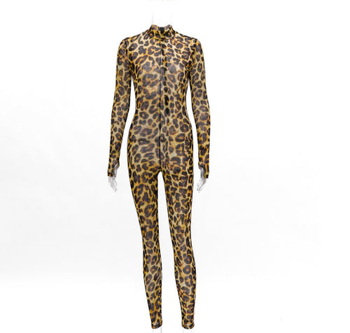 Leopard Print Jumpsuit